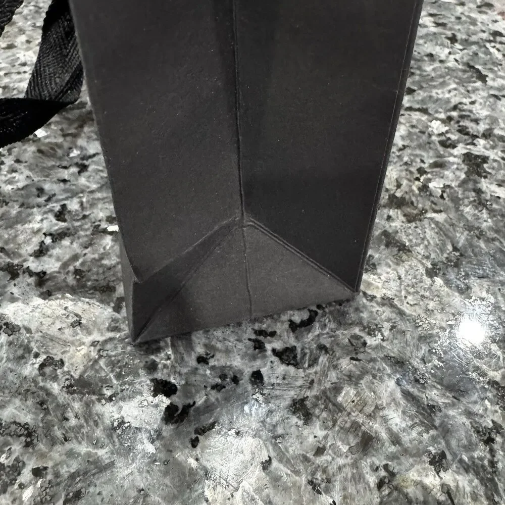 CHROME HEARTS Authentic Small Black Paper Shopping Gift Bag 
